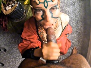 Zabrak vs. Twi'lek: Sloppy Showdown in Deepthroat Domination