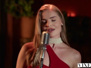 VIXEN Gorgeous Duo Fibi Euro And Emiri Momota Share A Huge Cock In Steamy Threesome