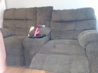 Penny Jade - Solo Masturbation w/Toys on Couch Pt2 - Butt stuff