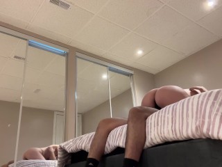 Making her take my clothes off and fucked her in every possible way