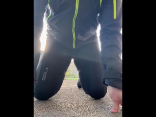 Pissing myself In yoga pants public embarrassment