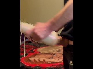 My Boyfriend Used His Fleshlight to Cum on my Converse! *Full Video on OnlyFans!*