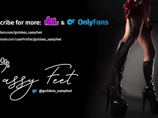 Foot Job, Hand Job, CBT, Hot Wax, Vibrator Edging, Ruined Orgasm, Cum Eater and again in Chastity