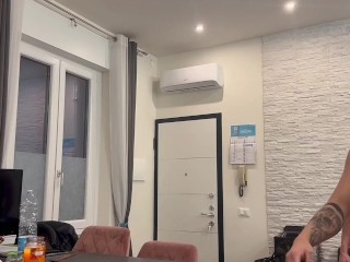 THREESOME ITALIANO - il fratellastro becca Marika Milani con il personal trainer e si unisce