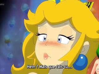 The princesses from Super Mario Bros decided to have an orgy