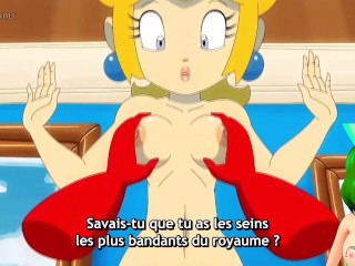 The princesses from Super Mario Bros decided to have an orgy