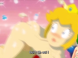 The princesses from Super Mario Bros decided to have an orgy