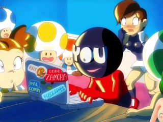 The princesses from Super Mario Bros decided to have an orgy