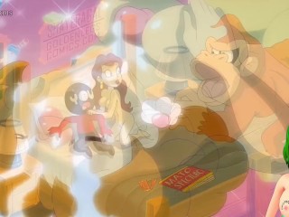 The princesses from Super Mario Bros decided to have an orgy