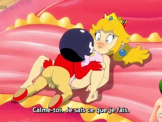 The princesses from Super Mario Bros decided to have an orgy