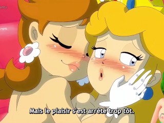 The princesses from Super Mario Bros decided to have an orgy