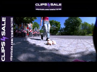 Preview clip | Girl with her favorite shoes Nike Shox worn with nylons and the evil teddy bear