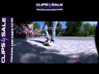 Preview clip | Girl with her favorite shoes Nike Shox worn with nylons and the evil teddy bear