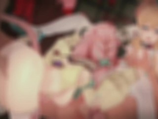 【原神 乱交セックス】エスコフィエ,ヴァレサが集団エッチする3Dエロアニメ動画(Escoffier,Varesa group orgy sex.)