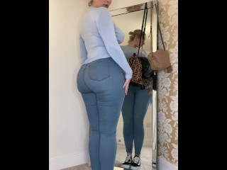 Watch me tease you with my big ass in these tight jeans
