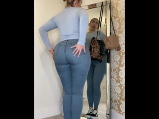 Watch me tease you with my big ass in these tight jeans
