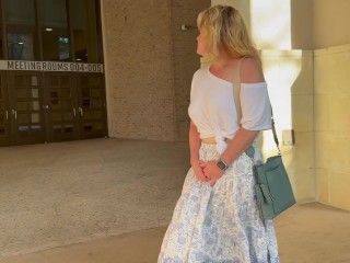 Publicly Visible Nipples and Masturbating my Swollen Clit to Orgasm