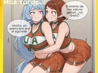 Ochako Uraraka y Nejire le gusta mucho el sexo anal - Boku no hero xxx