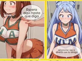 Ochako Uraraka y Nejire le gusta mucho el sexo anal - Boku no hero xxx