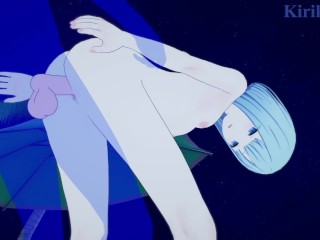 Yoisaki Kanade (short hair) and I have intense sex on the beach at night. - Project SEKAI Hentai