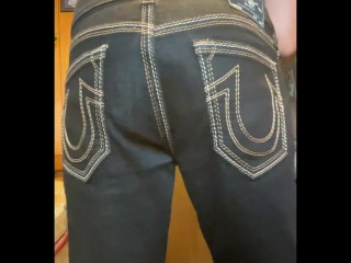 Desperate toilet piss #21 + big and small jean farts