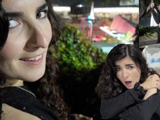 "Don't Get Caught" Public Iraian Teen First Date Sneaky Suck & Fuck Creampie