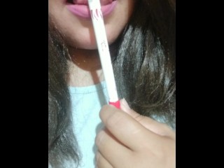 En la universidad metiendome los dedos delante de los demas