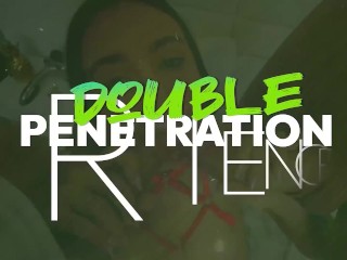 Tru Kait Intense Double Pussy Penetration And Messy Facial