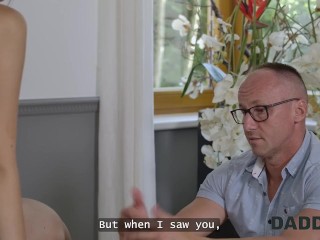 DADDY4K. Sexy babe Vixi Rafi was fucked roughly by her boyfriend's Daddy