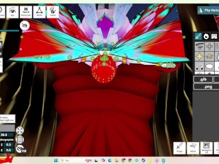 vroid studio VRM Posing Desktop / VRM Adjuster / making a vore Comic