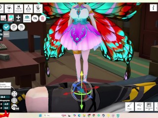 vroid studio VRM Posing Desktop / VRM Adjuster / making a vore Comic