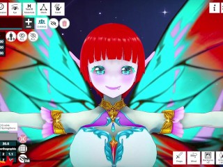 vroid studio VRM Posing Desktop / VRM Adjuster / making a vore Comic