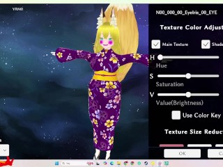 vroid studio VRM Posing Desktop / VRM Adjuster / making a vore Comic