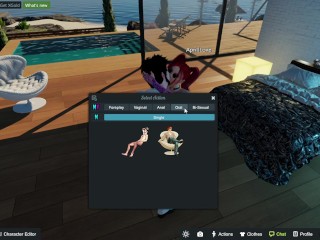 Ty and April having fun at a beach house 3DXChat