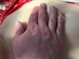 POV. Amateur MILF tied my cock tight and got what she wanted. Close-up SEX