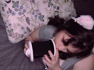 ASMR Sensual Ear Licking in Pyjamas 😺❤️ - AngeASMR