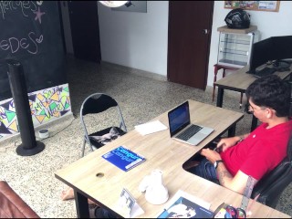 Job interview gets out of hand and I ask her to suck my cock