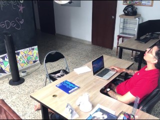 Job interview gets out of hand and I ask her to suck my cock