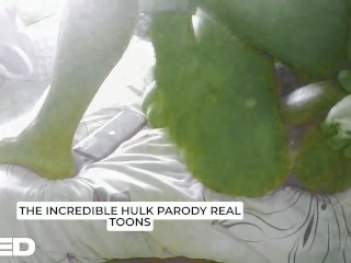 PARODY COSPLAY THE INCREDIBLE HULK HUGE COCK BIGGEST THICK DICK FUCKING SHEHULK