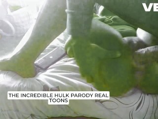 PARODY COSPLAY THE INCREDIBLE HULK HUGE COCK BIGGEST THICK DICK FUCKING SHEHULK