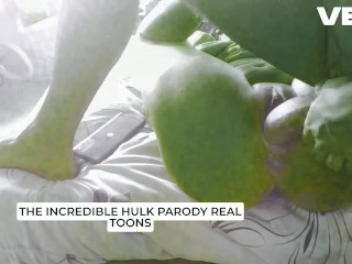 PARODY COSPLAY THE INCREDIBLE HULK HUGE COCK BIGGEST THICK DICK FUCKING SHEHULK