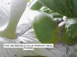 PARODY COSPLAY THE INCREDIBLE HULK HUGE COCK BIGGEST THICK DICK FUCKING SHEHULK
