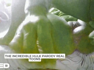 PARODY COSPLAY THE INCREDIBLE HULK HUGE COCK BIGGEST THICK DICK FUCKING SHEHULK