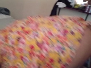 My stepson fucks me  in Doggystyle and riding him with spanking, in My mommy dress 🩷