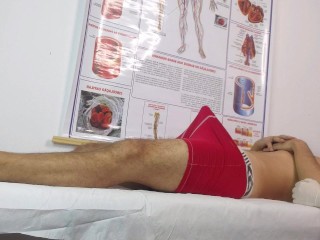 Nurse has her first patient with an erect penis!