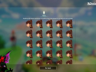 18+ vroid studio VRM Posing Desktop VRM Adjuster / making a vore Comic