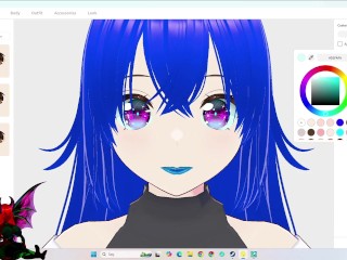 18+ vroid studio VRM Posing Desktop VRM Adjuster / making a vore Comic