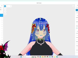 18+ vroid studio VRM Posing Desktop VRM Adjuster / making a vore Comic