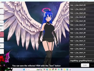 18+ vroid studio VRM Posing Desktop VRM Adjuster / making a vore Comic