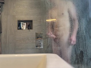 BWC Jerks Soapy Cock in Shower